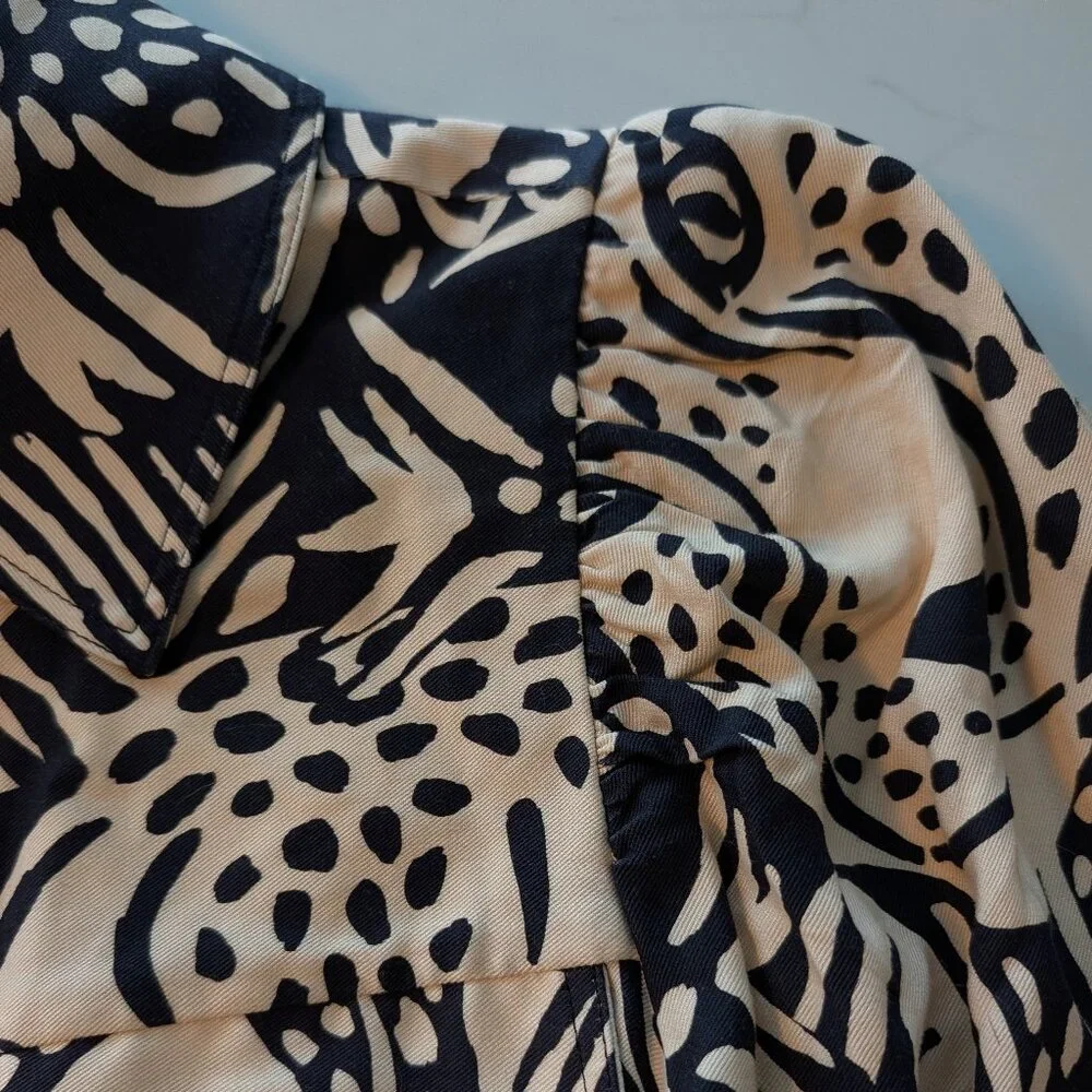 FARM RIO Mixed Midnight Leopards Midi Dress, size S - Picture 9 of 16